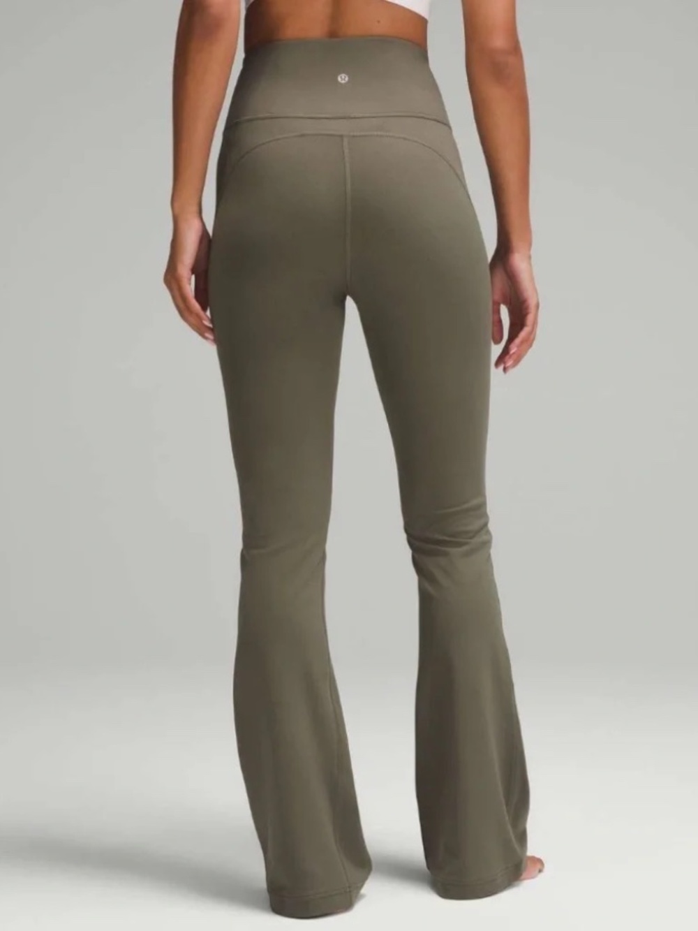 Lululemon Army Green Groove Nulu Super-High-Rise Flared Pant *Regular